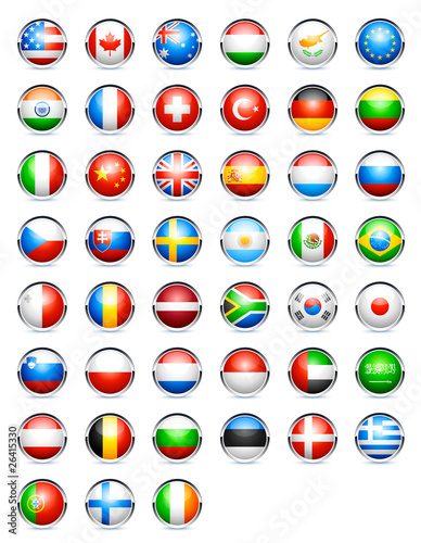 icônes drapeaux pays
