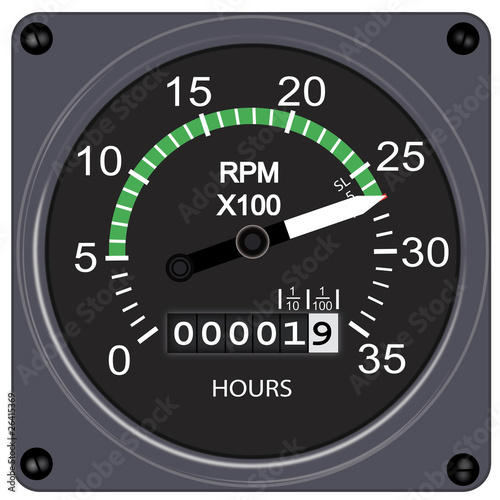 Compte-tour à 2700 tr/min