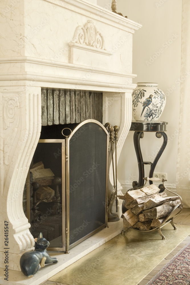 Fototapeta premium classic fireplace