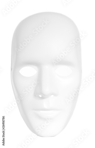 Weiße Maske freigestellt