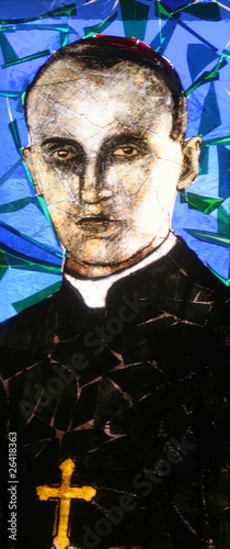 Blessed Aloysius Stepinac, stained glass photo