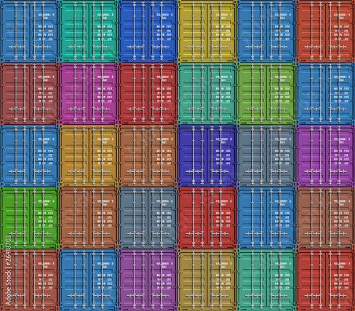 Background from color cargo containers