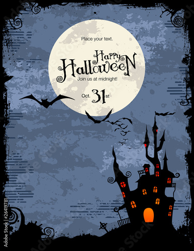 Halloween background with copyspace for your text