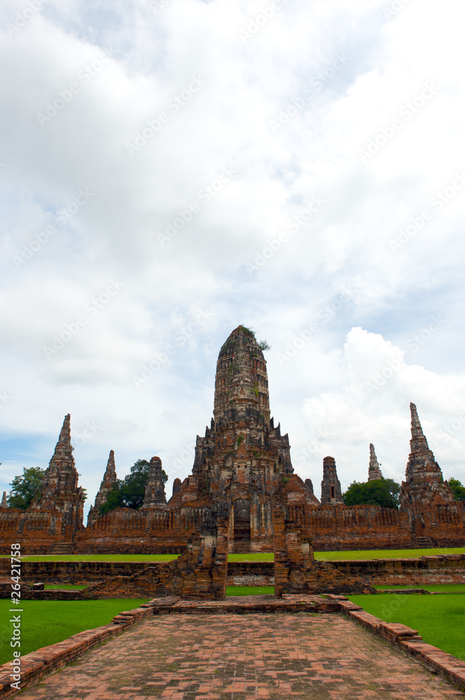 Wat Chai Wattanaram , The world heritage in Ayutthaya, Thailand