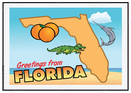 Florida greeting card