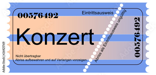 Abrisskarte Konzert