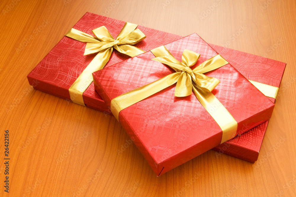 Gift box isolated on the white background Gift box isolated on the white background