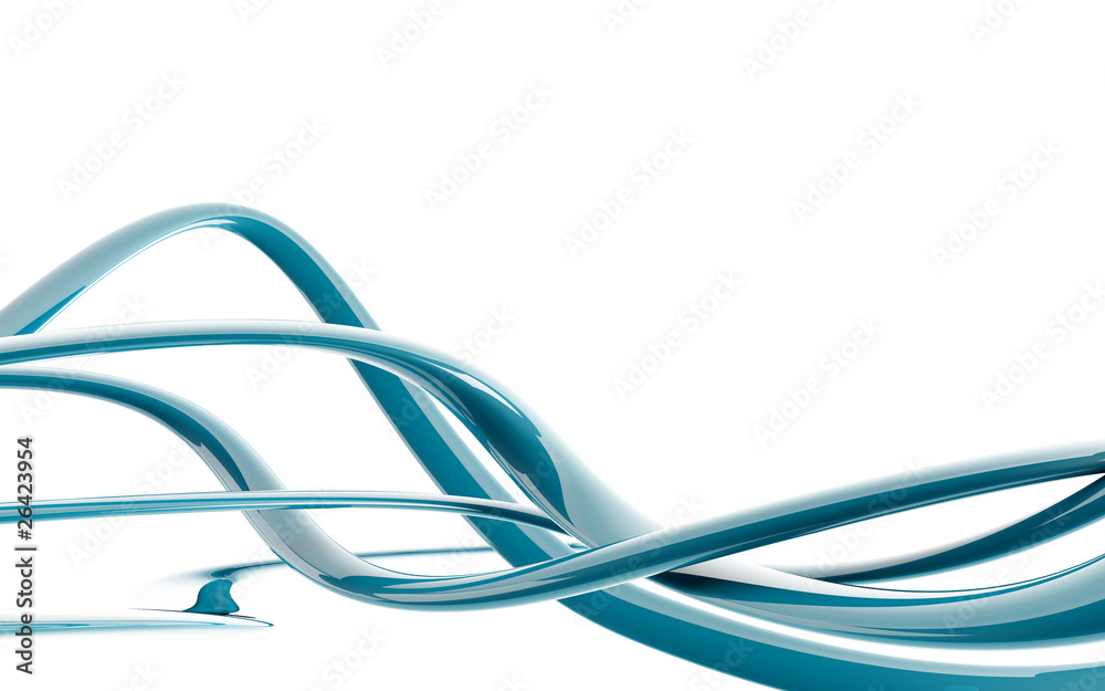 Abstract blue waves on white as a background Abstract blue waves on white as a background
