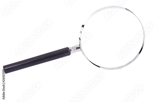 isolated magnifying glass