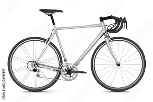 sport bicycle isolated on white background