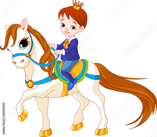 Little prince on horse