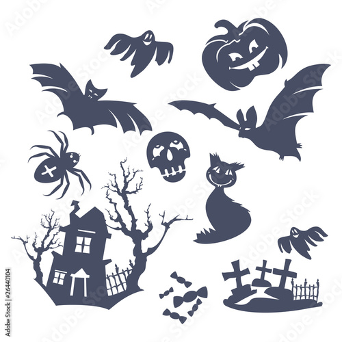 different Halloween icons