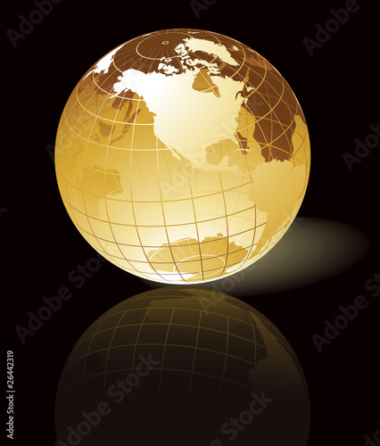 Gold globe