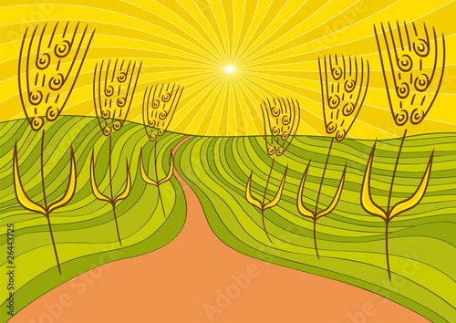 paesaggio e grano