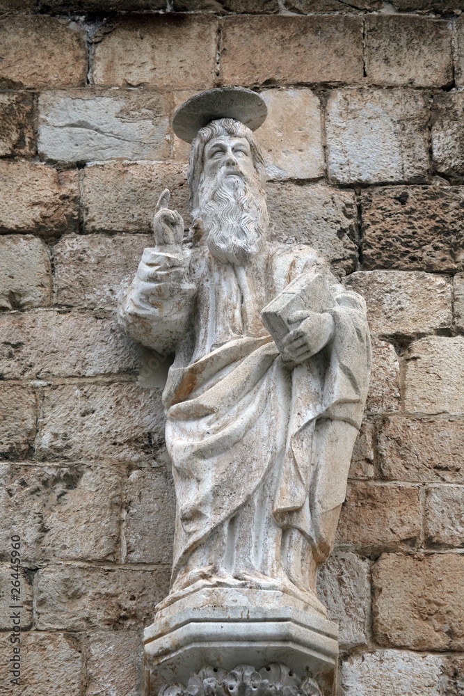 God the Father, portal of the Franciscan church in Dubrovnik