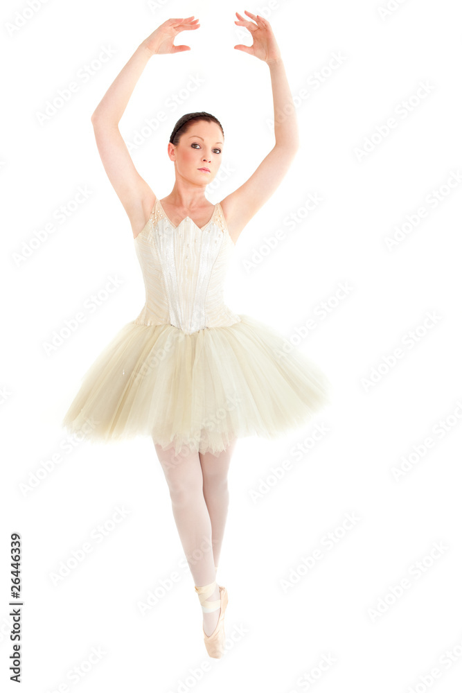 Female ballet dancer dancing