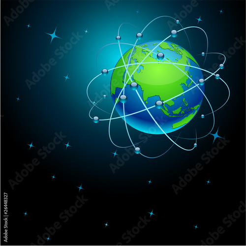 Transportation Earth in space.