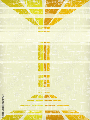 Obraz na płótnie Beige lined retro background eps 10 with scratched texture w salonie