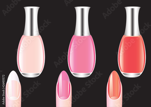 Nails and varnish.