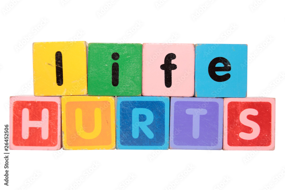 life hurts in toy blocks life hurts in toy blocks