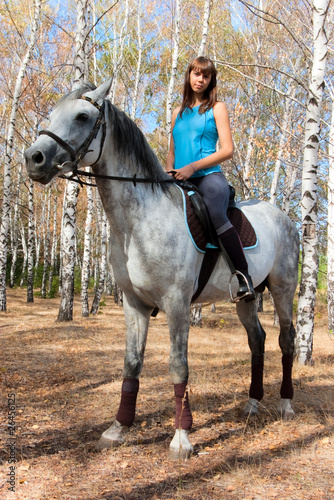 Girl on a horse © Imaster