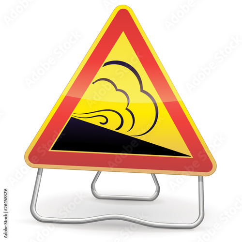 Panneau de danger temporaire avalanche (ombre)