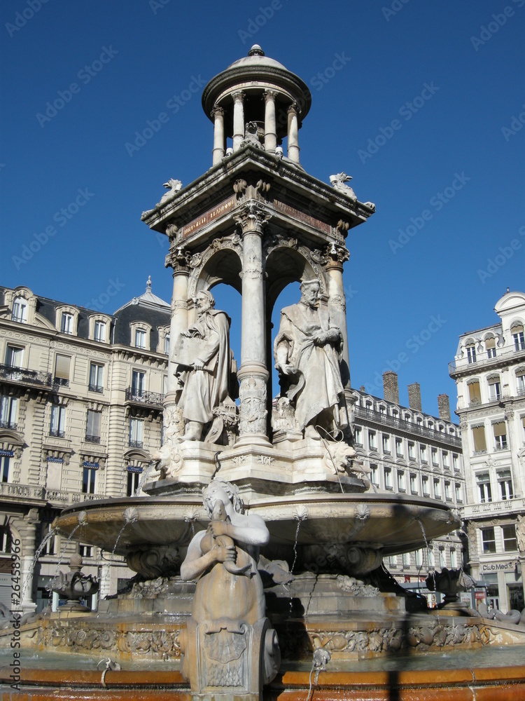 Fontaine de la place des Jacobins, Lyon - France