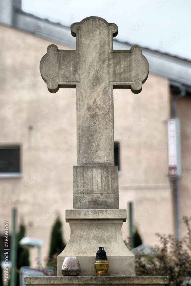 stone crucifix