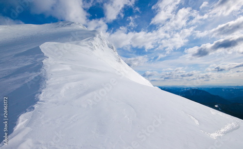 snow covered mountains, julijan alps