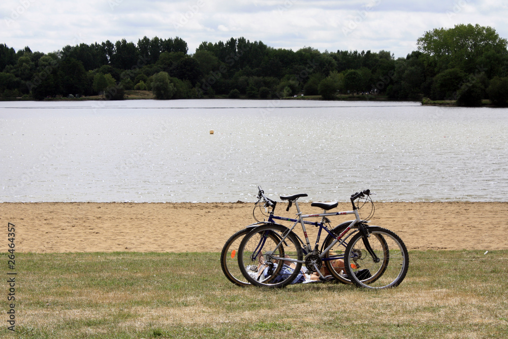 Obraz premium vélo en couple