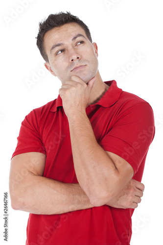 young man thinking