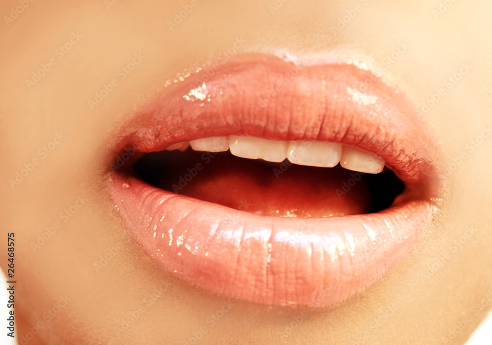 Fototapeta Light pink lips