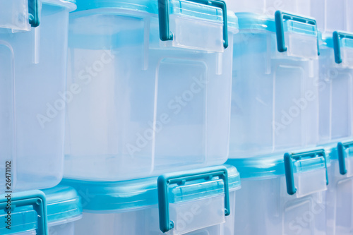 Many Plastic Boxes