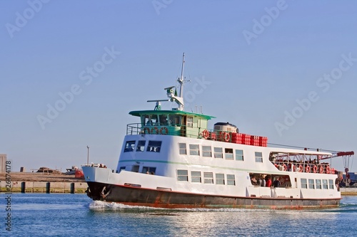 Passenger cruise ship in Murano Island Venice, Italy