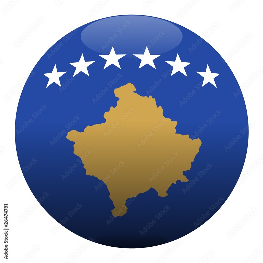 Fototapeta premium boule kosovo ball drapeau flag