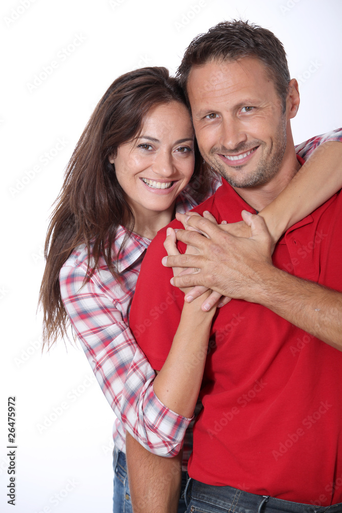 Couple hugging each other tight Couple hugging each other tight