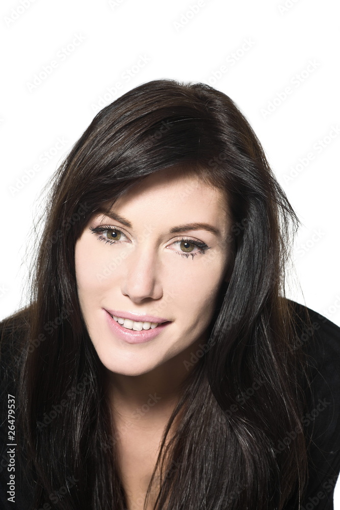 woman beautiful portrait studio smiling woman beautiful portrait studio smiling