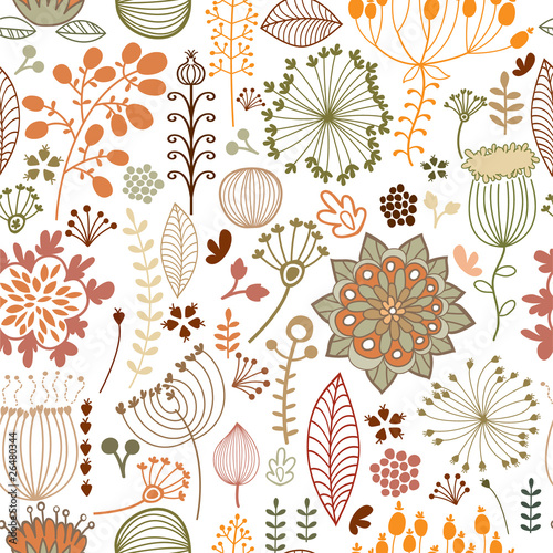 seamless botanical pattern