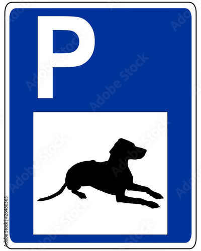 Verkehrszeichen für Hunde