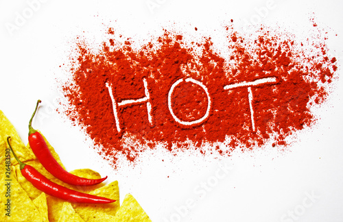 Nacho Ecke mit Peperoni und HOT