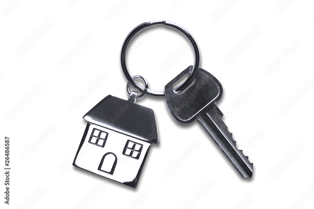 New house keys with clipping path New house keys with clipping path