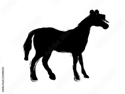 Pferd gezeichnet
