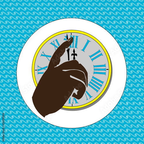 fixing time - hand fixing time on old clock