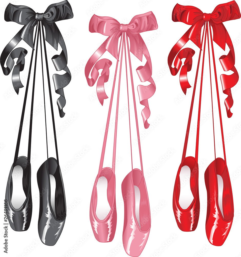 Ballet slippers set Stock Vector | Adobe Stock