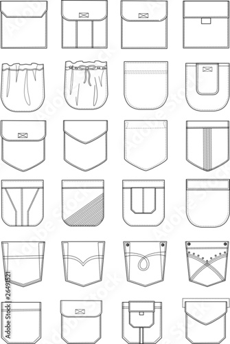 collection of pockets