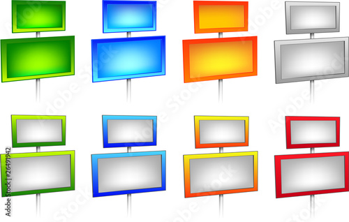 Schilder Set Farben