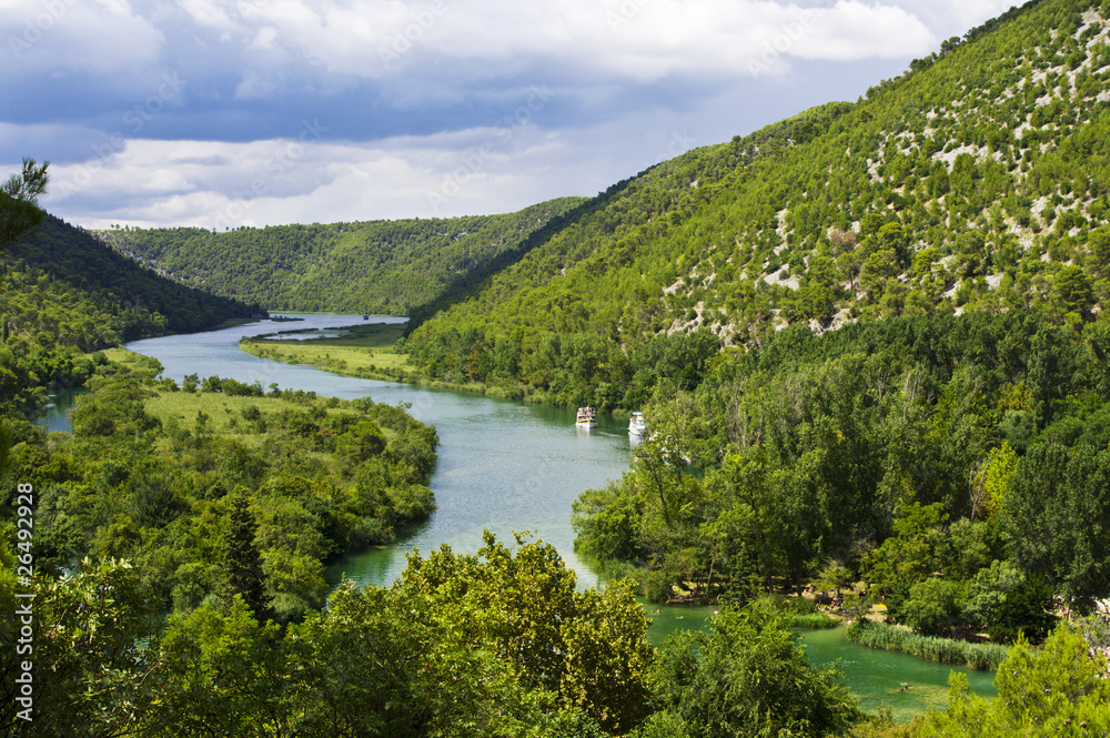 River between mountains