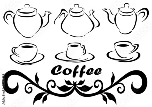 vector illustration Coffee (elements for design)