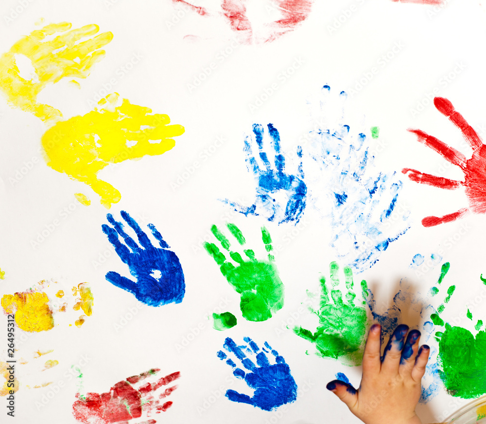 Naklejka premium Fingerpaint