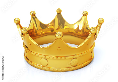 Golden crown - top view